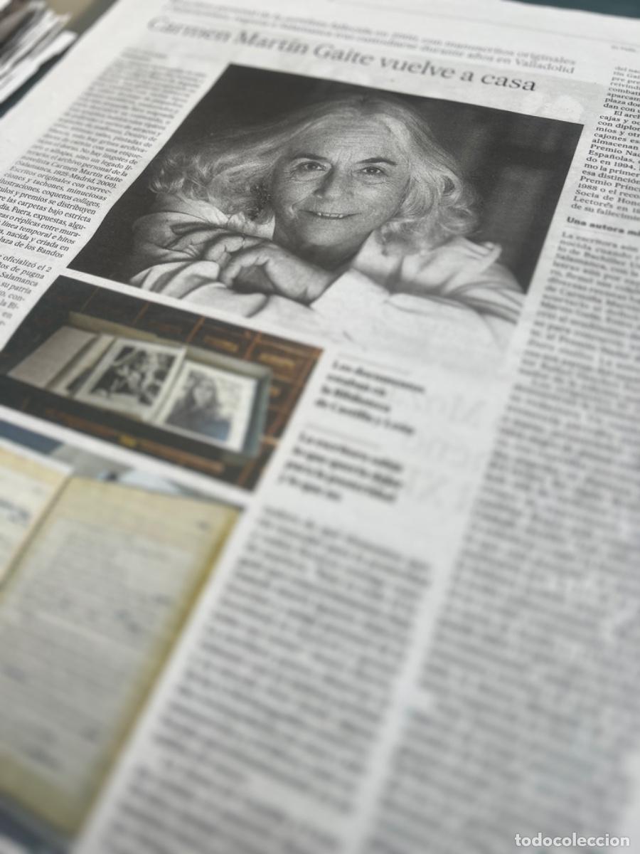 Collectionnisme de Journal El Pa&iacute;s: Art&iacute;culos sobre CARMEN MART&Iacute;N GAITE + Art&iacute;culo de AURORA VENTURINI