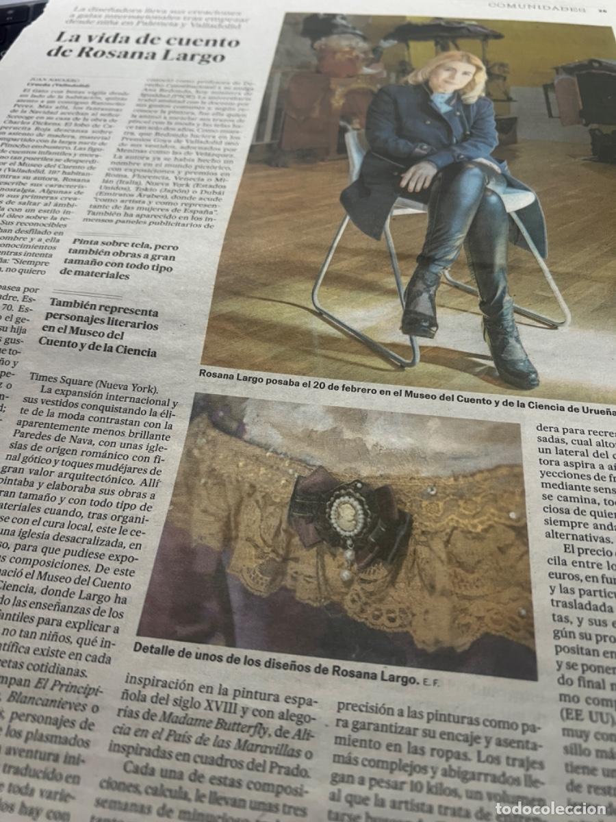 Collectionnisme de Journal El Pa&iacute;s: Art&iacute;culo sobre ROSANA LARGO. Dise&ntilde;o. Moda.
