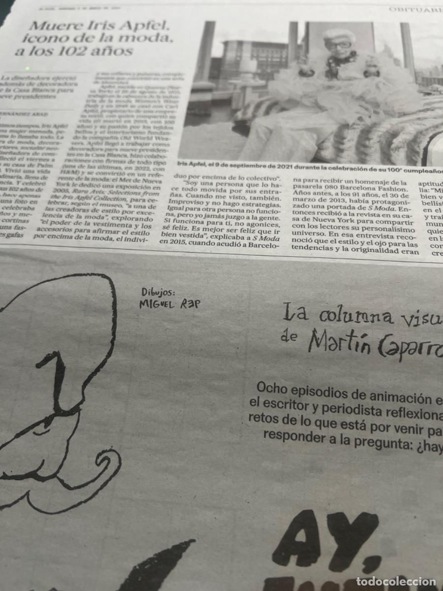 Collectionnisme de Journal El Pa&iacute;s: Art&iacute;culo sobre IRIS APFEL. Dise&ntilde;o. Moda.