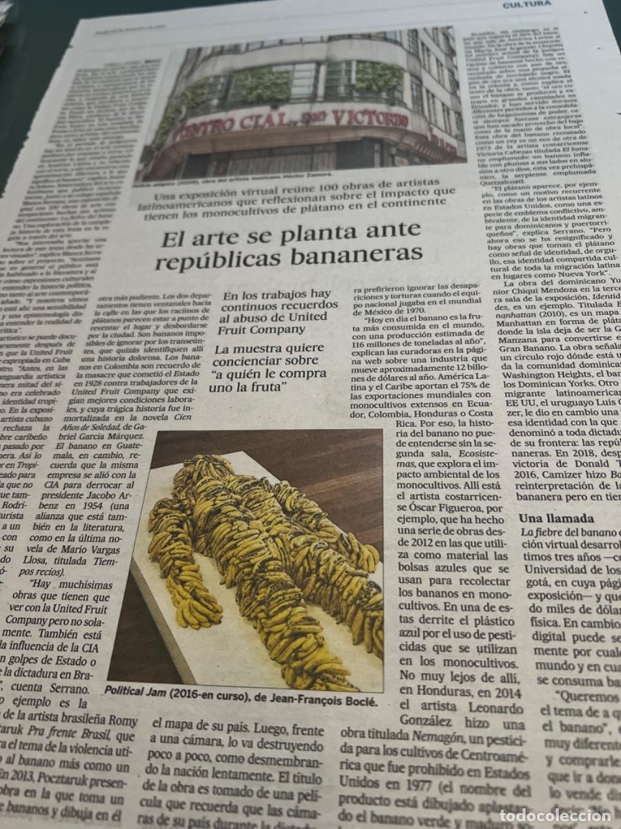 Collection Newspaper El Pa&iacute;s: Art&iacute;culo sobre arte latinoamericano. UNITED FRUIT COMPANY. LA FIEBRE DEL BANANO.