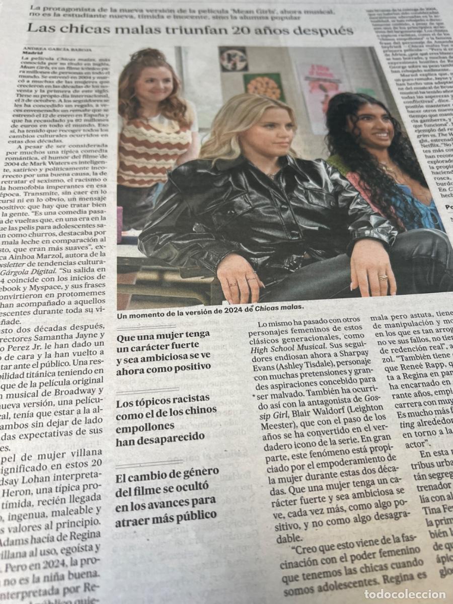 Collection Newspaper El Pa&iacute;s: Art&iacute;culo sobre MEAN GIRLS. CHICAS MALAS.