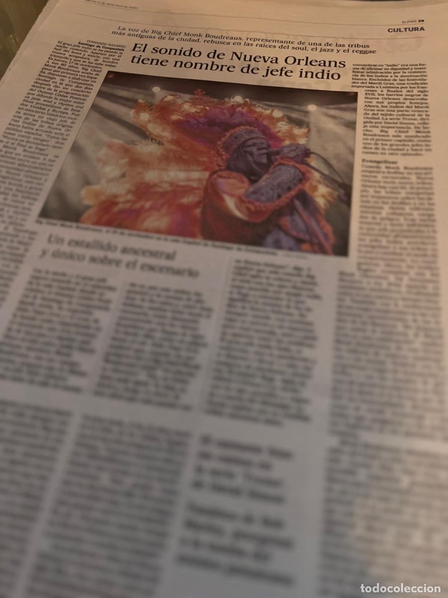 Collezionismo di Peri&oacute;dico El Pa&iacute;s: BIG CHIEF MON BOUDREAUX. Art&iacute;culo prensa sobre m&uacute;sico de Nueva Orleans.