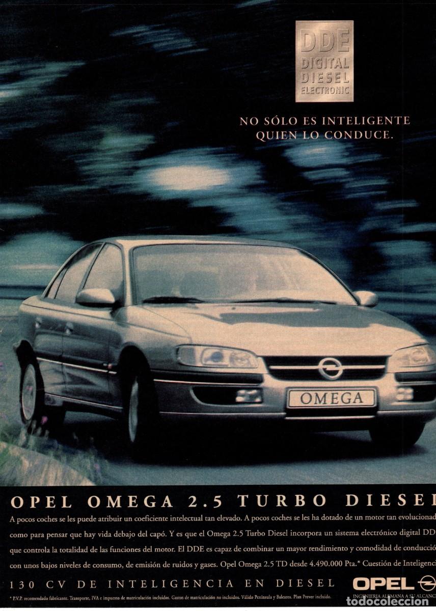 Collezionismo di Peri&oacute;dico El Pa&iacute;s: Publicidad El Pa&iacute;s Semanal. OPEL OMEGA 2.5 turbo diesel. Noviembre 1997.
