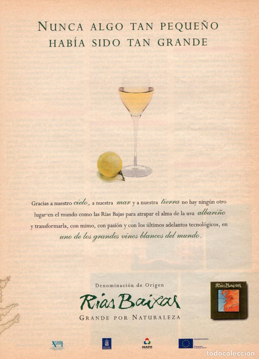 Collezionismo di Peri&oacute;dico El Pa&iacute;s: Publicidad El Pa&iacute;s Semanal. RIAS BAIXAS. Grande por la naturaleza. Noviembre 1997.