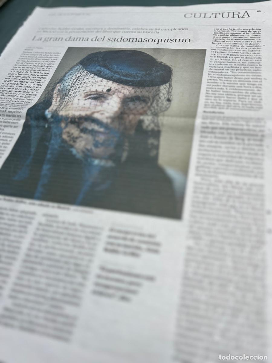 Collectionnisme de Journal El Pa&iacute;s: CATHERINE ROBBE-GRILLET. Escritora y dominatriz. SADOMASOQUISMO.