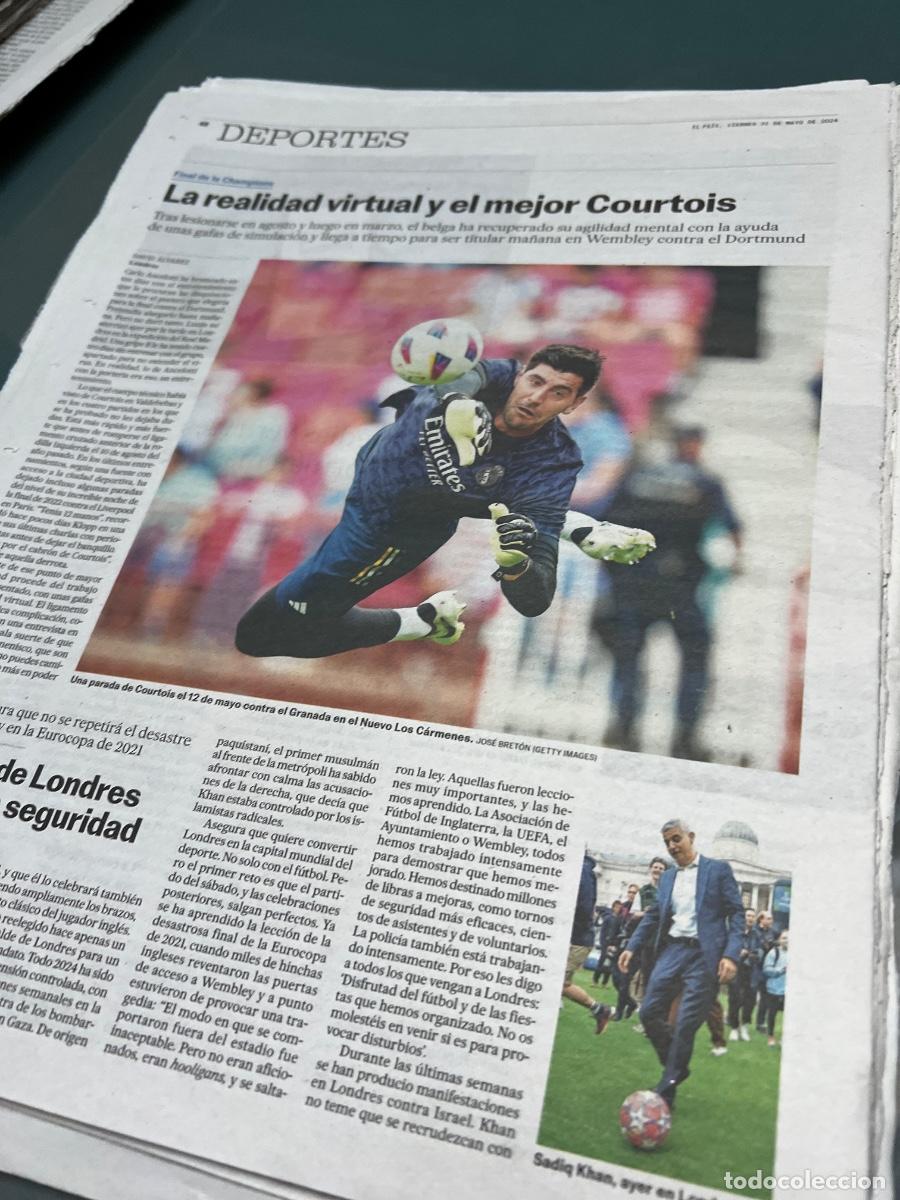 Collectionnisme de Journal El Pa&iacute;s: COURTOIS. Portero Real Madrid.