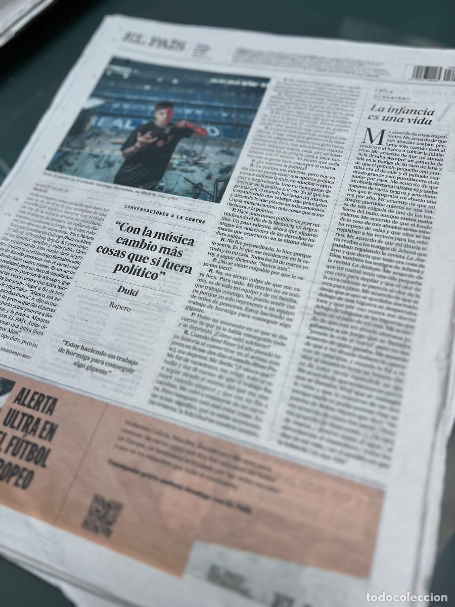 Collectionnisme de Journal El Pa&iacute;s: DUKI. Rapero. M&uacute;sica rap. M&uacute;sica urbana.