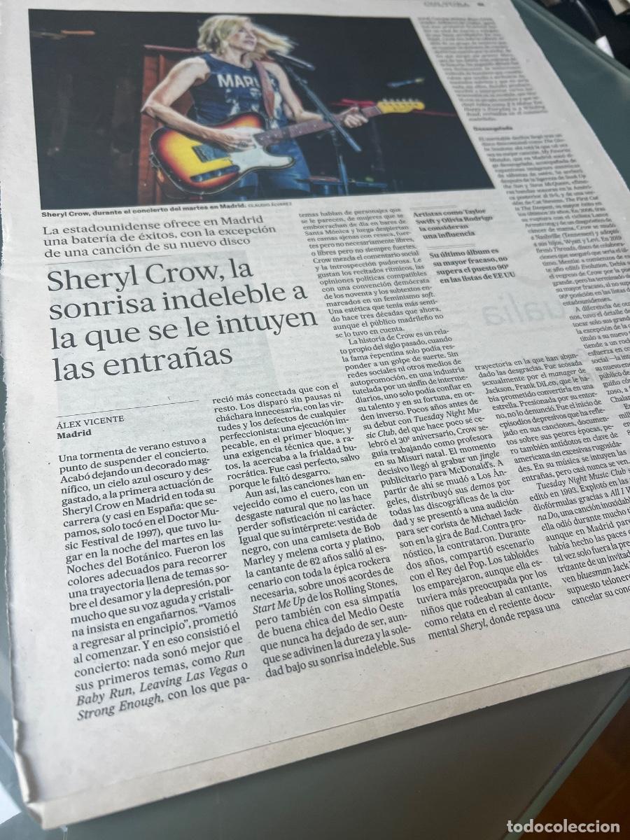 Collectionnisme de Journal El Pa&iacute;s: SHERYL CROW. Art&iacute;culo sobre cantante pop-rock.