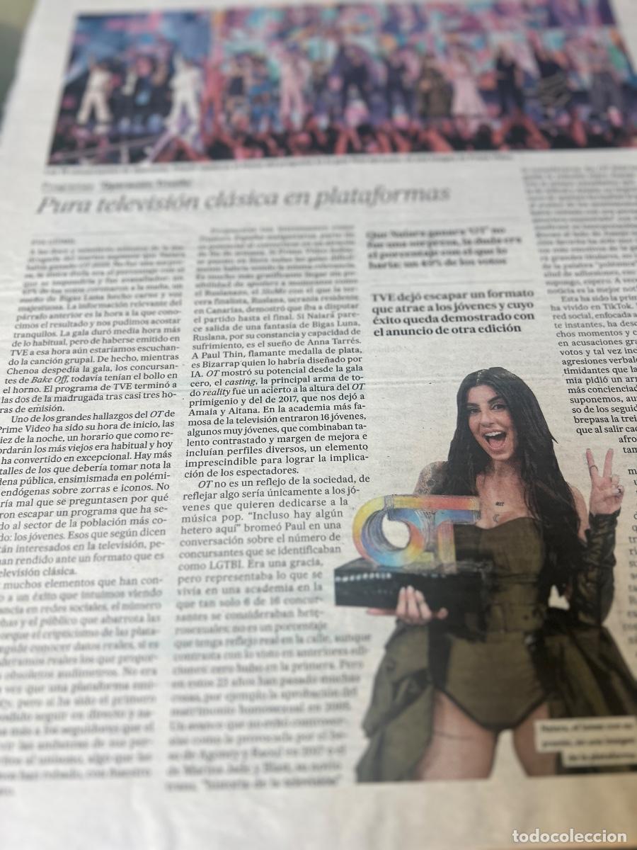 Collectionnisme de Journal El Pa&iacute;s: OPERACI&Oacute;N TRIUNFO 2024. Art&iacute;culos sobre concurso talent show. NAIARA, JUANO, &Aacute;LVARO MAYO.....
