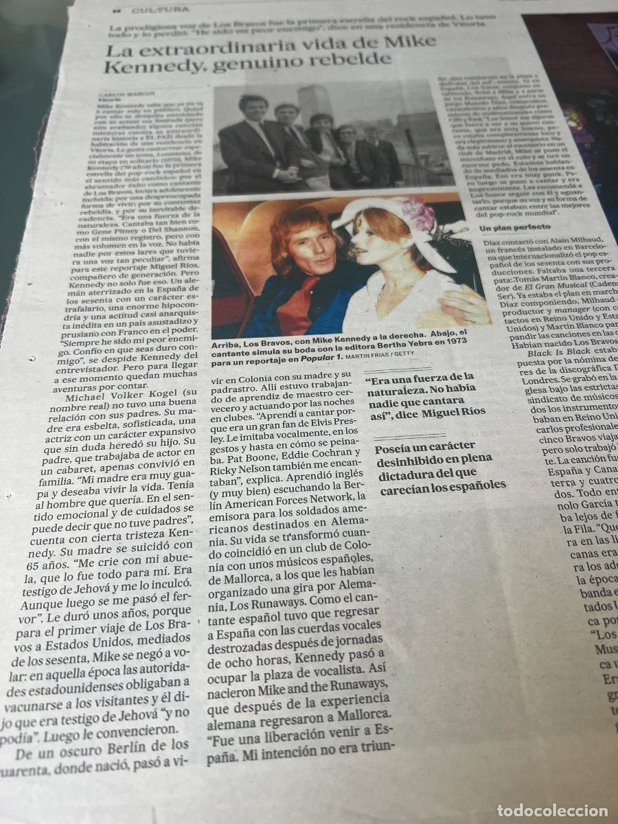 Collectionnisme de Journal El Pa&iacute;s: MIKE KENNEDY. LOS BRAVOS.