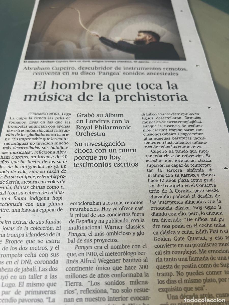 Collectionnisme de Journal El Pa&iacute;s: ABRAHAM CUPEIRO. Art&iacute;culos prensa sobre PANGEA.