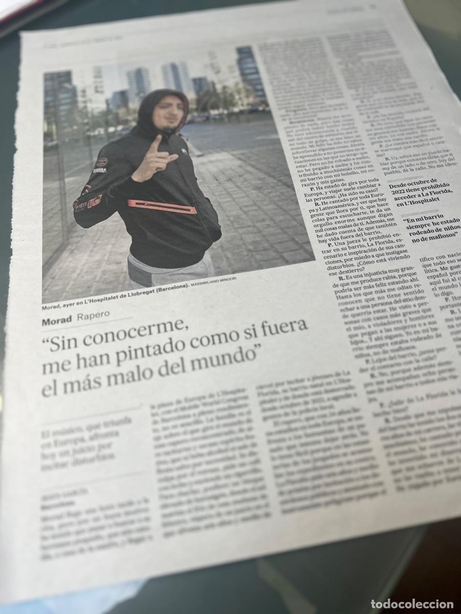 Collectionnisme de Journal El Pa&iacute;s: MORAD. Art&iacute;culos prensa sobre rapero catal&aacute;n. Barrio de La Florida en L&acute;Hospitalet.