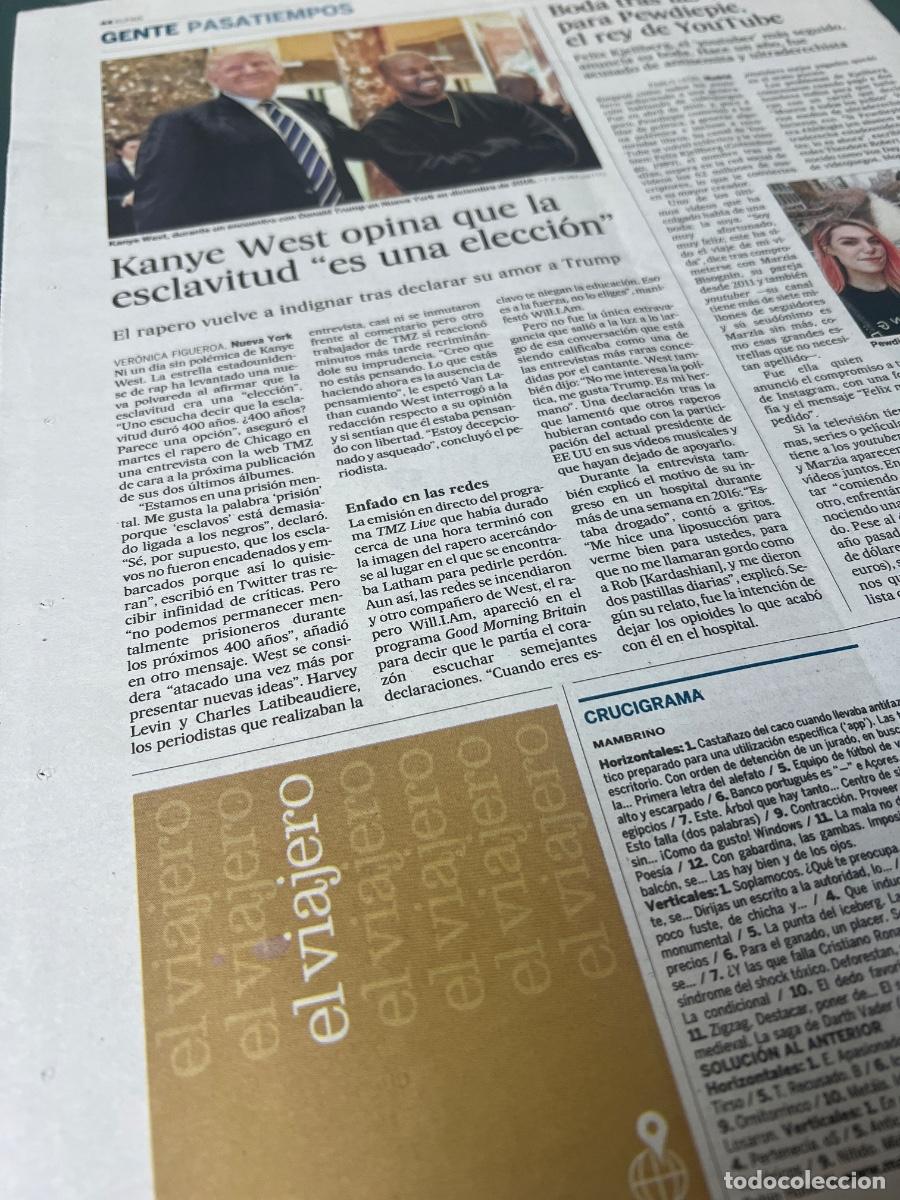 Collectionnisme de Journal El Pa&iacute;s: Art&iacute;culos El Pa&iacute;s sobre KANYE WEST. RAP.