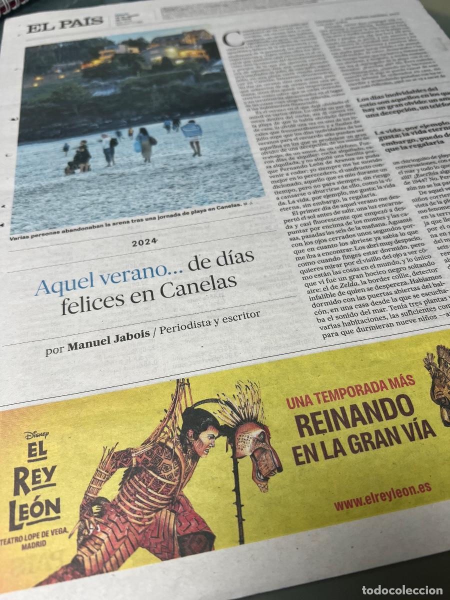 Collectionnisme de Journal El Pa&iacute;s: MANUEL JABOIS. Art&iacute;culo biogr&aacute;fico El Pa&iacute;s.