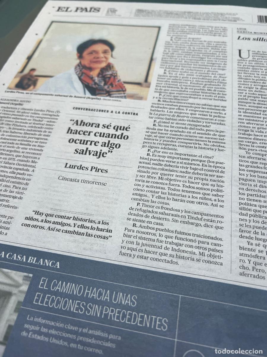 Collezionismo di Peri&oacute;dico El Pa&iacute;s: LURDES PIRES. Cineasta social TIMOR ORIENTAL.