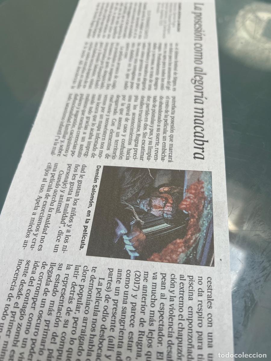 Collezionismo di Peri&oacute;dico El Pa&iacute;s: Cr&iacute;tica CUANDO ACECHA LA MALDAD de DEMI&Aacute;N RUGNA. ELSA FERN&Aacute;NDEZ-SANTOS.