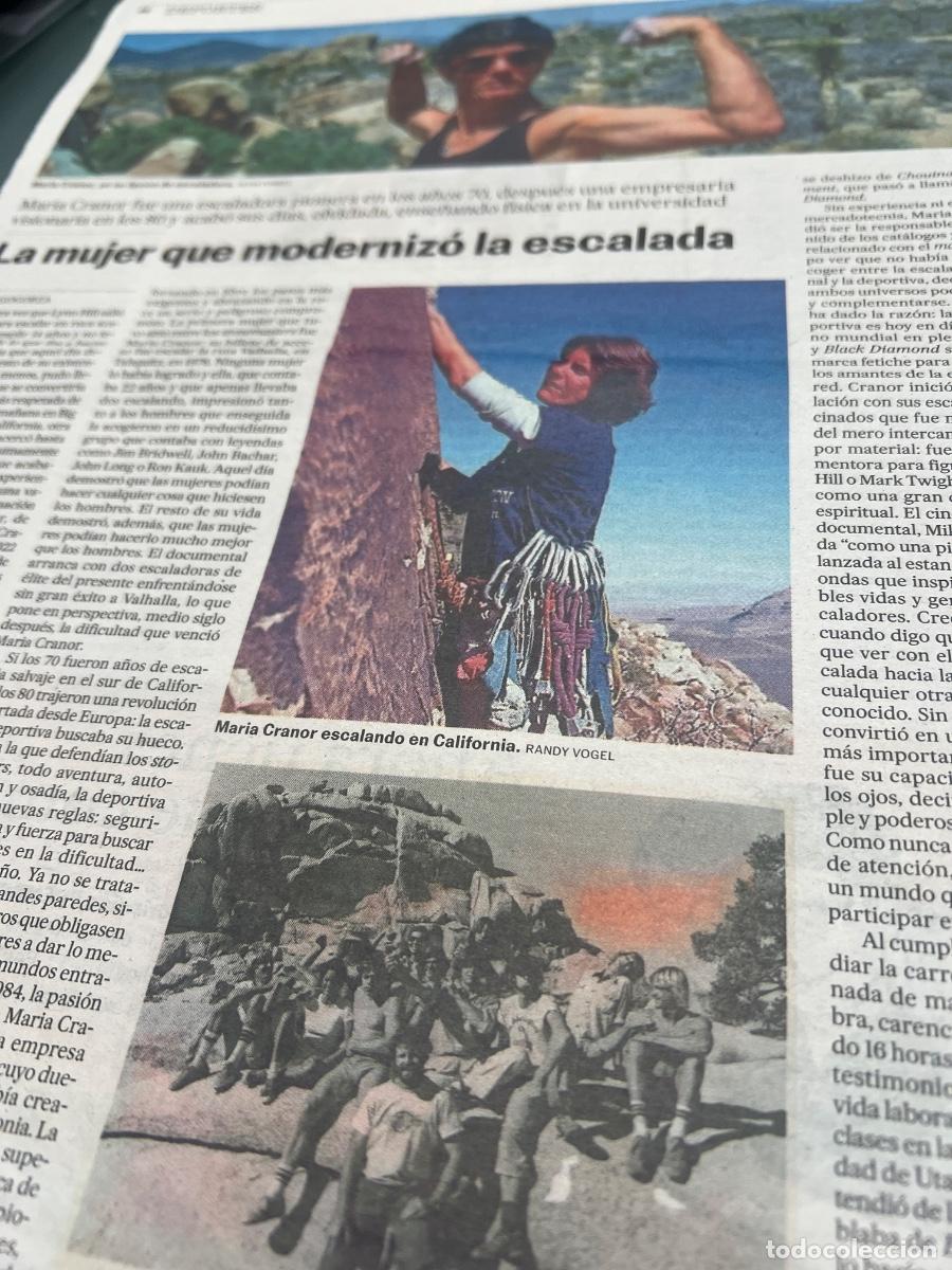 Collezionismo di Peri&oacute;dico El Pa&iacute;s: MARIA CRANOR. Escalada. Pionera escaladora. STONEMASTERS.