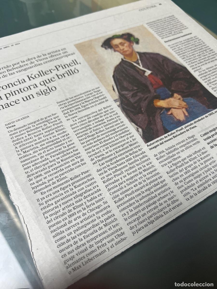 Collezionismo di Peri&oacute;dico El Pa&iacute;s: BRONCIA KOLLER-PINELL. Art&iacute;culo prensa sobre pintora VANGUARDIAS.