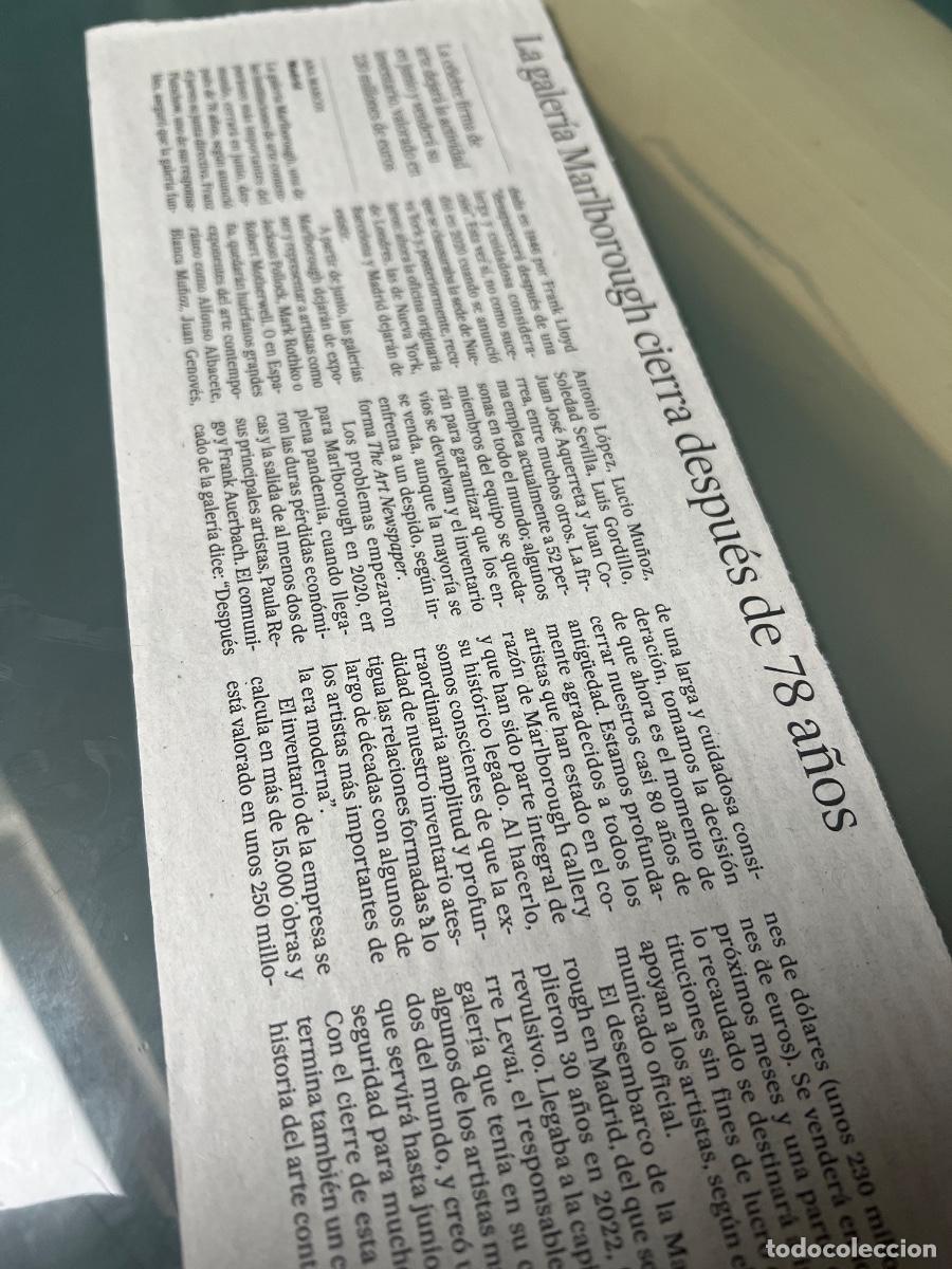 Collezionismo di Peri&oacute;dico El Pa&iacute;s: SALA MARLBOROUGH. Arte. Art&iacute;culos sobre galeria de arte. ANNE BARTHE Y BEL&Eacute;N HERRERA.