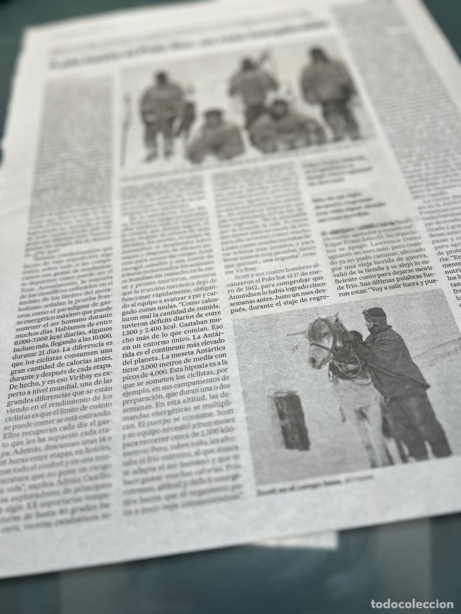 Collezionismo di Peri&oacute;dico El Pa&iacute;s: ROBERT FALCON SCOTT. Art&iacute;culo &Oacute;SCAR GOGORZA. Historia Alpinismo. Monta&ntilde;ismo. Expedici&oacute;n POLO SUR.