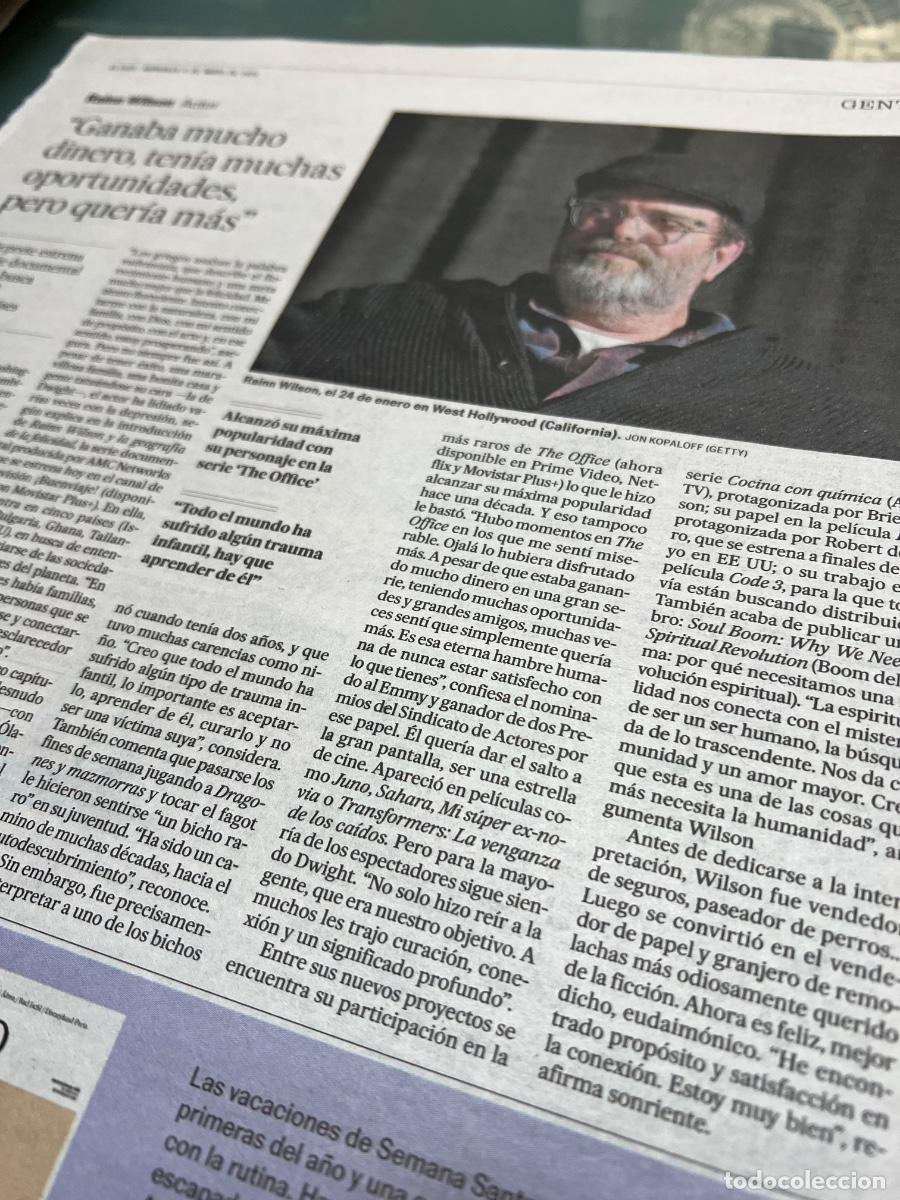 Collezionismo di Peri&oacute;dico El Pa&iacute;s: RAINN WILSON. Serie THE OFFICE