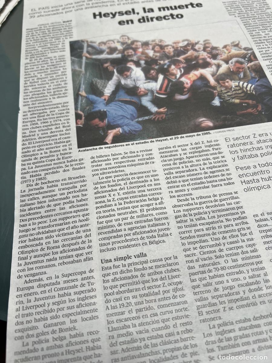 Colecionismo do Jornal El Pa&iacute;s: Historia F&Uacute;TBOL COPA DE EUROPA-CHAMPION. TRAGEDIA HEYSEL. Final 1985 JUVENTUS-LIVERPOOL.