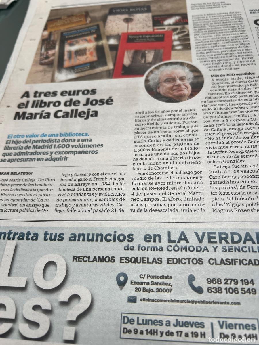 Colecionismo do Jornal El Pa&iacute;s: JOS&Eacute; MAR&Iacute;A CALLEJA. Periodista. Literatura.