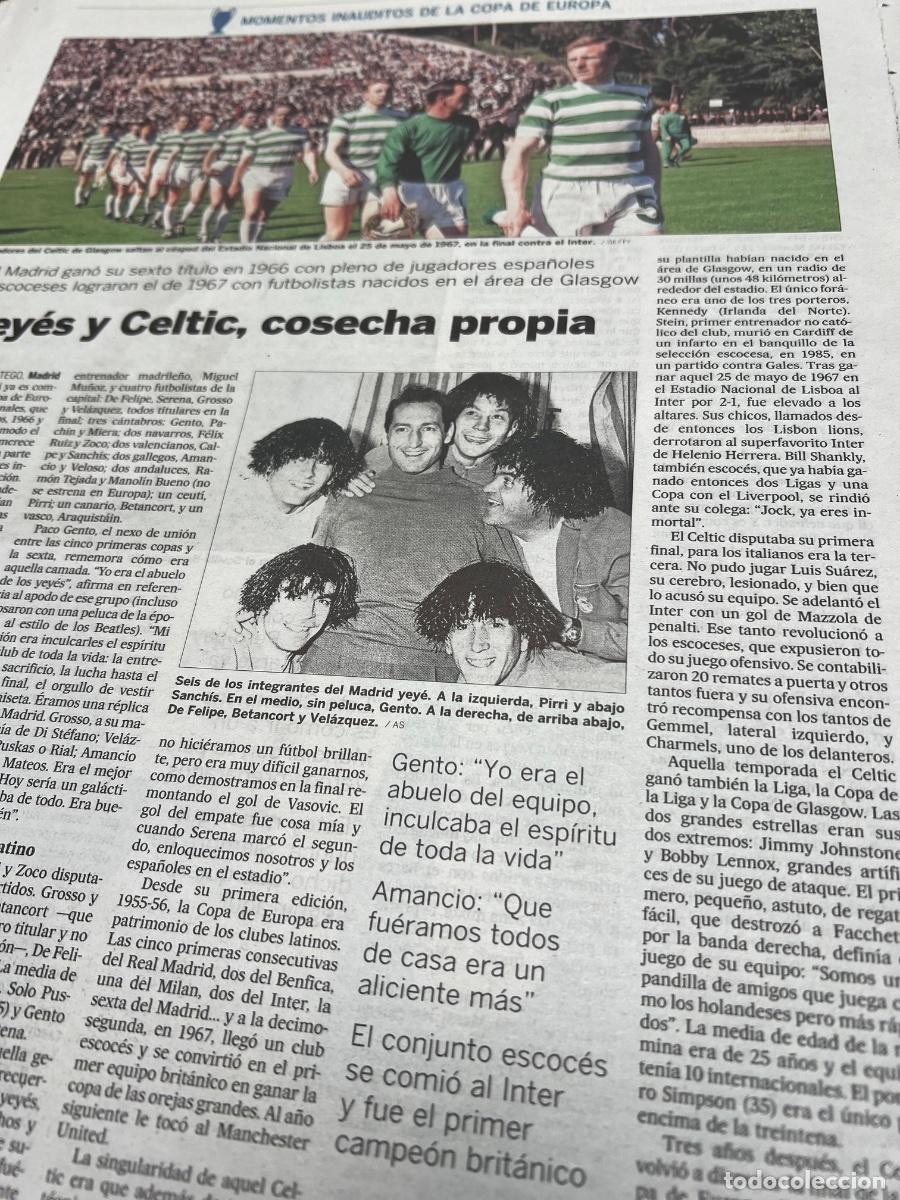 Colecionismo do Jornal El Pa&iacute;s: Historia F&Uacute;TBOL COPA DE EUROPA-CHAMPION. CELTIC GLASGOW-INTER. PIRRI. GENTO. SANCH&Iacute;S.....