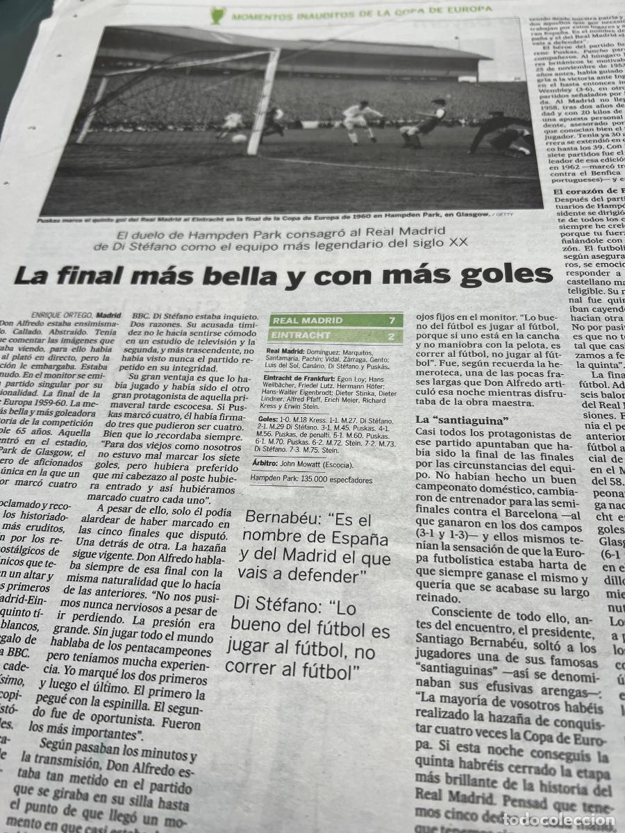 Colecionismo do Jornal El Pa&iacute;s: Historia F&Uacute;TBOL COPA DE EUROPA-CHAMPION. REAL MADRID-EINTRACHT. 1960. DI ST&Eacute;FANO. BERNABEU. PUSKAS