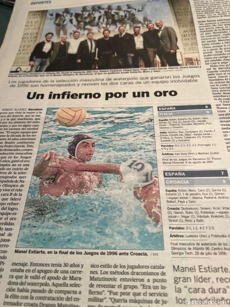 Colecionismo do Jornal El Pa&iacute;s: WATERPOLO. Selecci&oacute;n Espa&ntilde;a Medalla oro 1996. ESTIARTE. MIKI OCA.AGUADO. MATUTINOVIC......