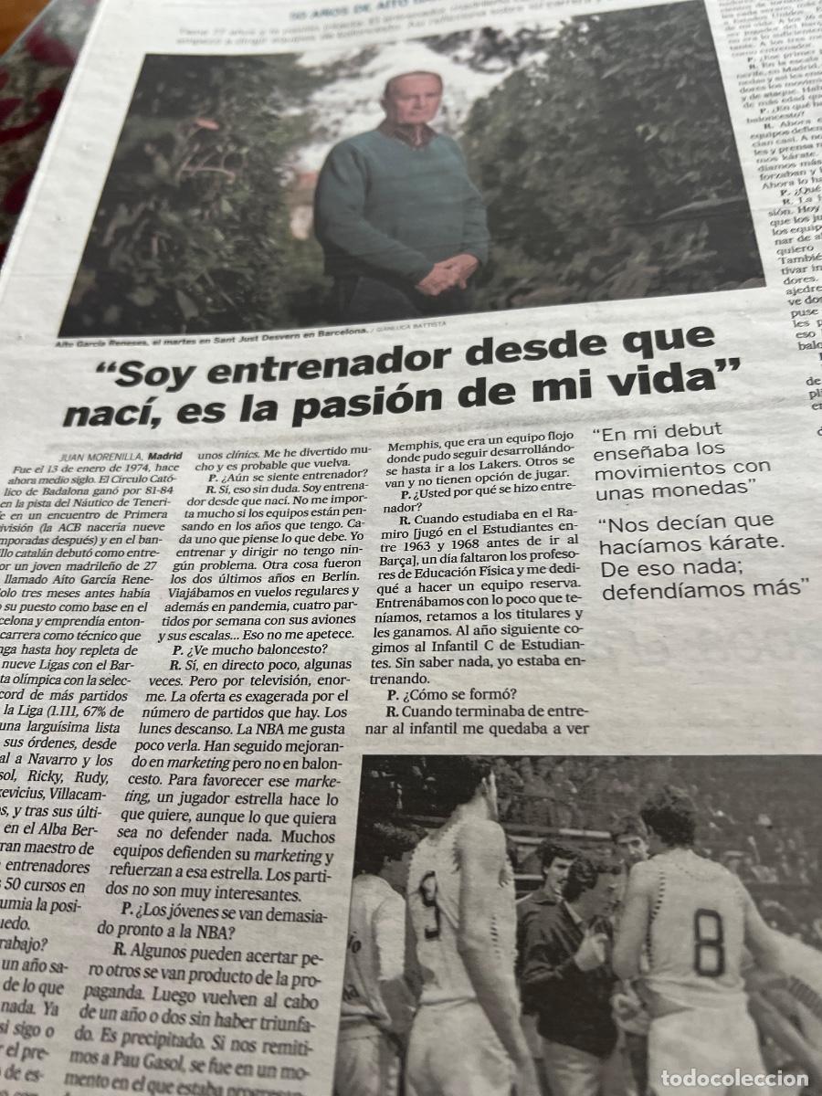 Collection Newspaper El Pa&iacute;s: A&Iacute;TO GARC&Iacute;A RENESES. ENTRENADOR BALONCESTO.