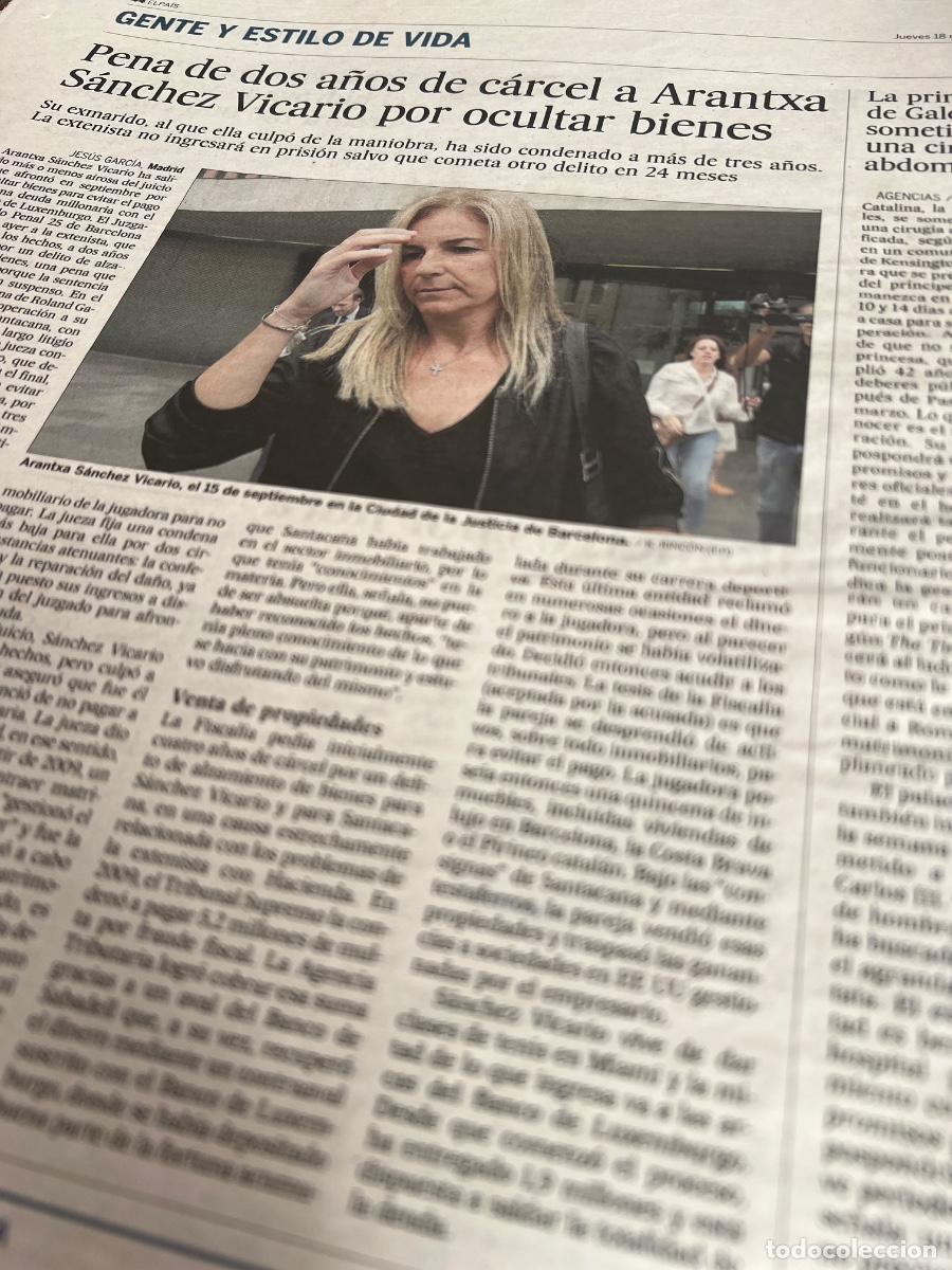 Collection Newspaper El Pa&iacute;s: ARANTXA S&Aacute;NCHEZ VICARIO. TENISTA ESPA&Ntilde;A. ROLAND GARROS.