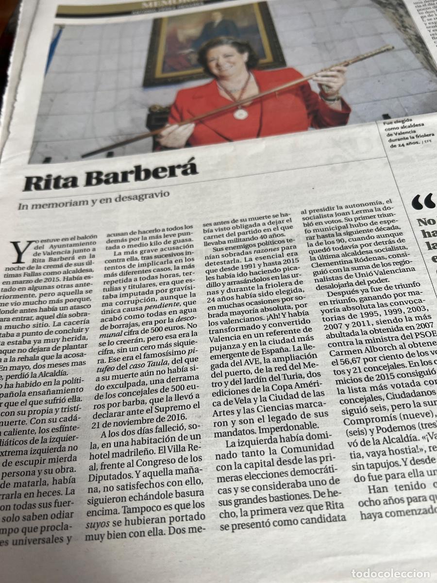 Collection Newspaper El Pa&iacute;s: RITA BARBER&Aacute;. ALCALDESA VALENCIA PARTIDO POPULAR.