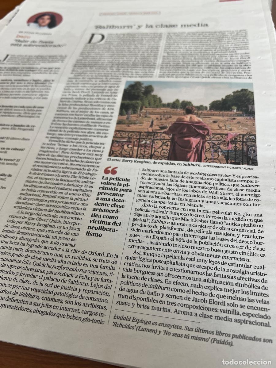 Collection Newspaper El Pa&iacute;s: SALTBURN. EMERALD FENNELL.