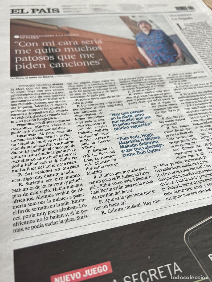 Collection Newspaper El Pa&iacute;s: DJ FLORO. PINCHADISCOS