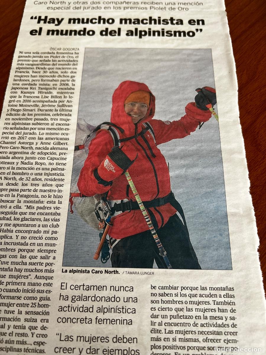 Collection Newspaper El Pa&iacute;s: CARO NORTH. PREMIO PIOLET DE ORO. ALPINISMO. MONTA&Ntilde;ISMO. &Oacute;scar Gogorza.