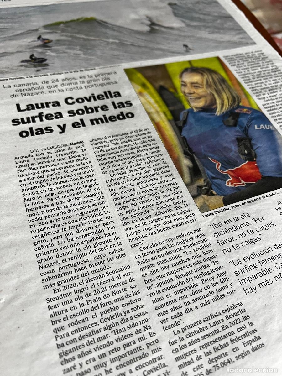 Collection Newspaper El Pa&iacute;s: LAURA COVIELLA. SURF. GRAN OLA DE NAZAR&Eacute;