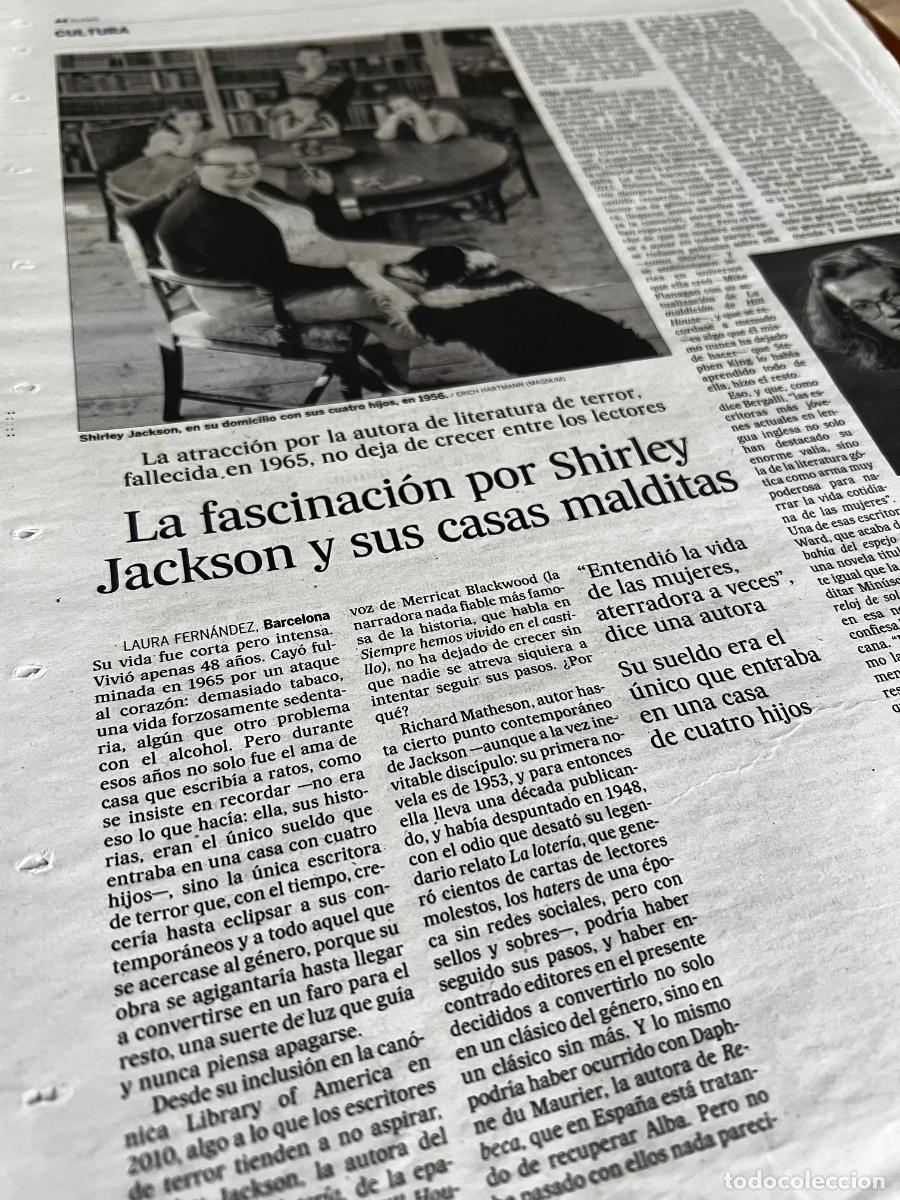 Collection Newspaper El Pa&iacute;s: SHIRLEY JACKSON. Literatura terror. LA LOTER&Iacute;A. LA MALDICI&Oacute;N DE HILL HOUSE. MERRICAT BLACKWOOD.....