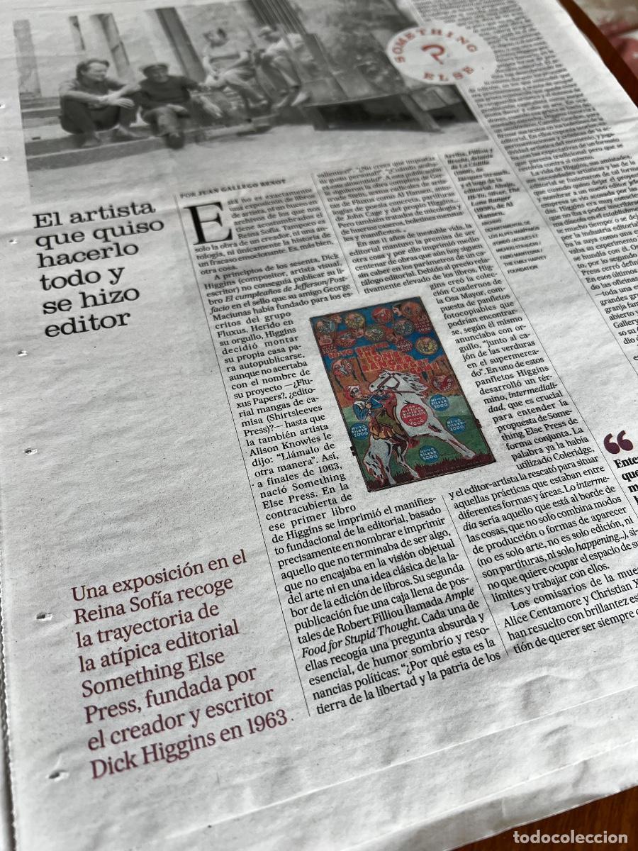 Collection Newspaper El Pa&iacute;s: DICK HIGGINS. EDITORIAL SOMETHING ELSE. LITERATURA.
