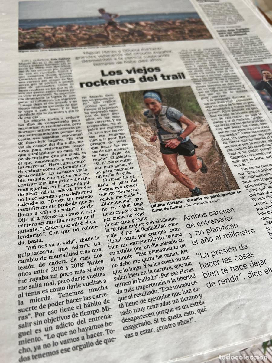 Collection Newspaper El Pa&iacute;s: MIGUEL HERAS. OIHANA KORTAZAR. TRAIL. CARRERA DE MONTA&Ntilde;A.