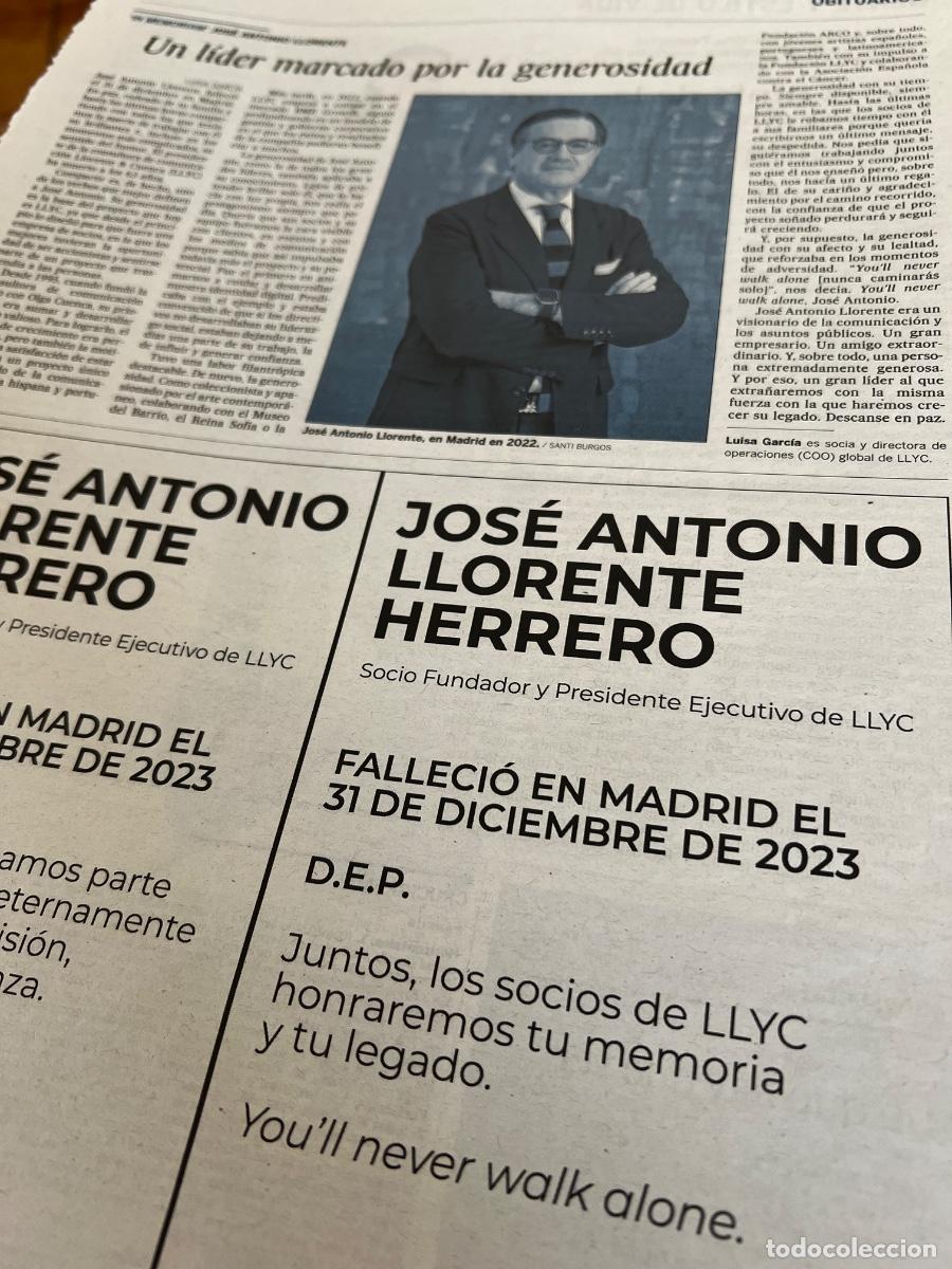 Collection Newspaper El Pa&iacute;s: JOS&Eacute; ANTONIO LLORENTE. FUNDADOR LLYC. CONSULTORA DE COMUNICACI&Oacute;N LLORENTE & CUENCA