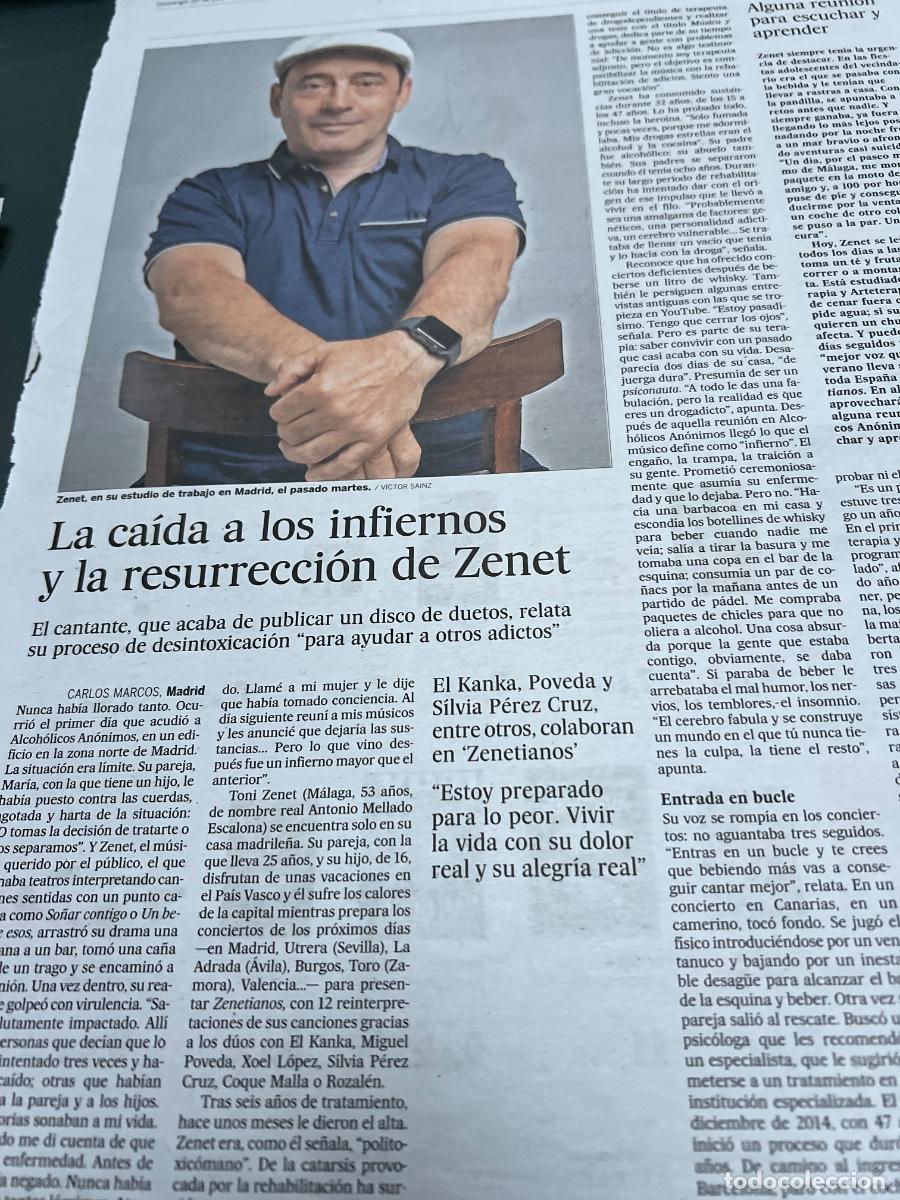 Collection Newspaper El Pa&iacute;s: ZENET. Cantante y m&uacute;sico boleros.