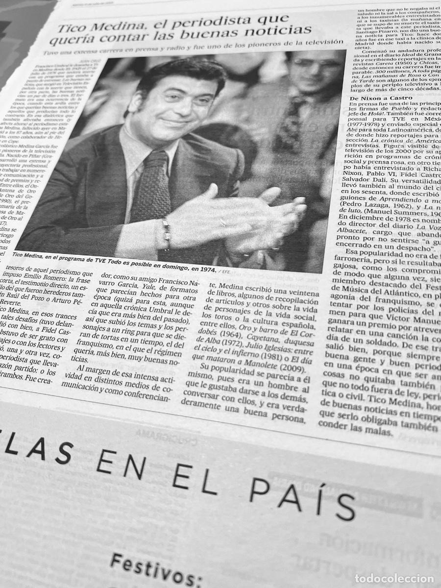 Collection Newspaper El Pa&iacute;s: TICO MEDINA. PERIODISTA. Art&iacute;culos prensa.