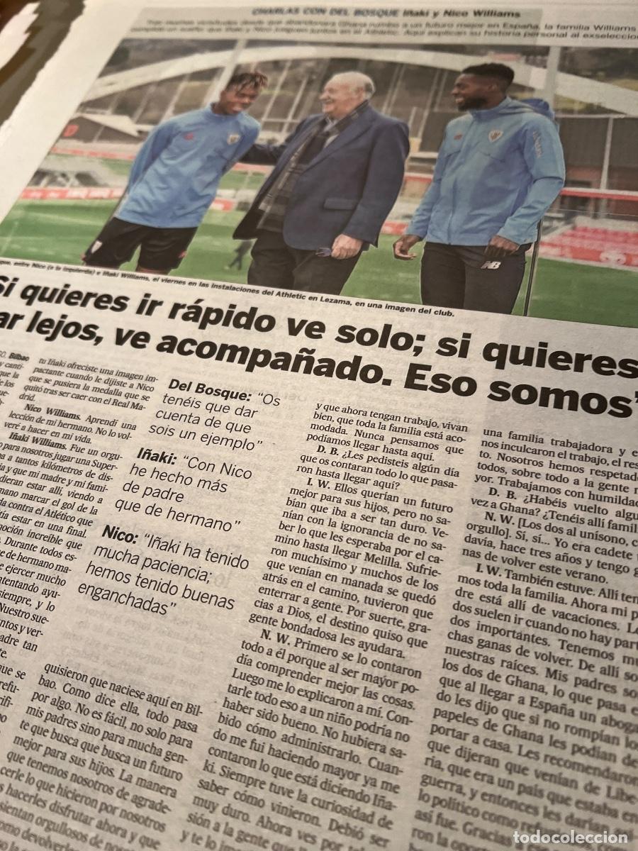 Collection Newspaper El Pa&iacute;s: VICENTE DEL BOSQUE. I&Ntilde;AKI Y NICO WILLIAMS. F&uacute;tbol. Athletic Bilbao. Racismo en el f&uacute;tbol.