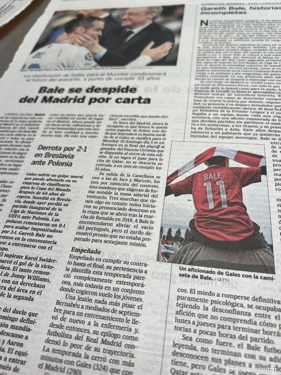 Sammeln von Zeitungen El Pa&iacute;s: GARETH BALE. F&Uacute;TBOL. REAL MADRID.