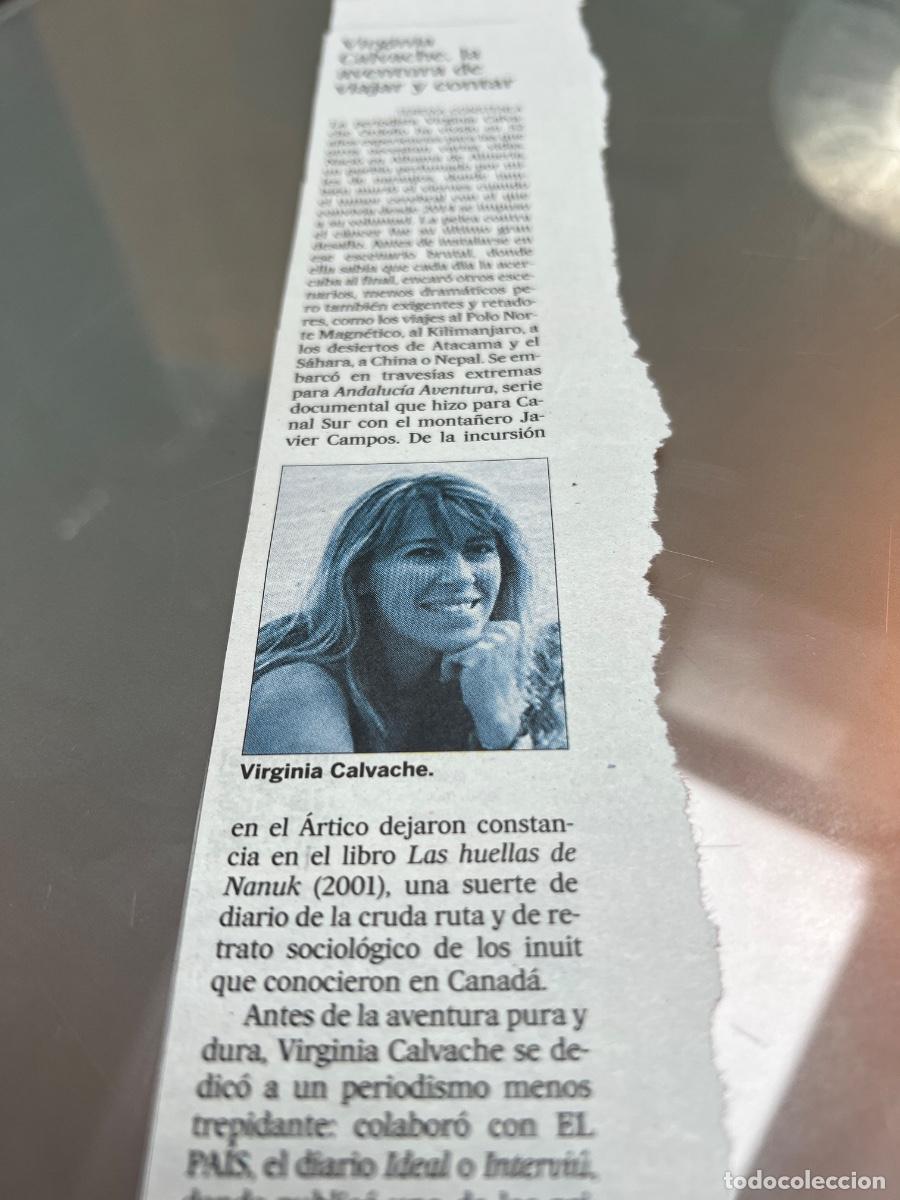 Sammeln von Zeitungen El Pa&iacute;s: VIRGINIA CALVACHE. Periodista Viajes.