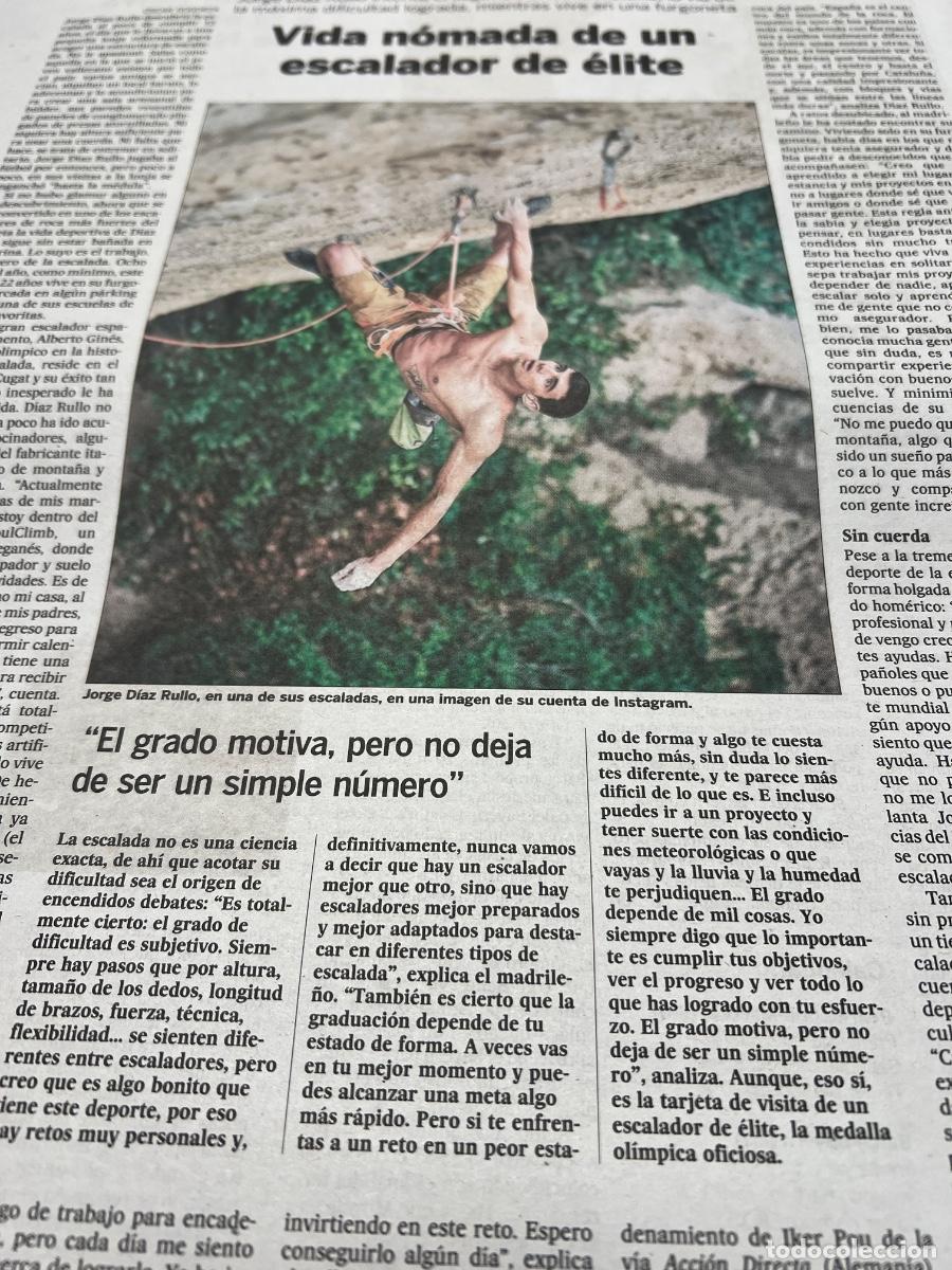 Sammeln von Zeitungen El Pa&iacute;s: JORGE D&Iacute;AZ RULLO. ESCALADA. 9C. &Oacute;SCAR GOGORZA.