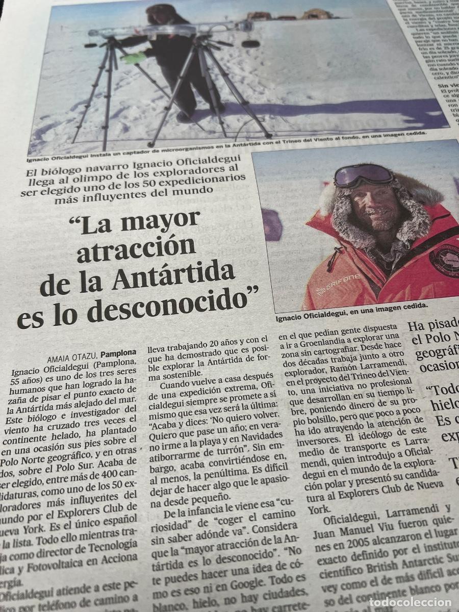 Sammeln von Zeitungen El Pa&iacute;s: IGNACIO OFICIALDEGUI. EXPLORADOR ANT&Aacute;RTIDA. EXPLORERS CLUB.