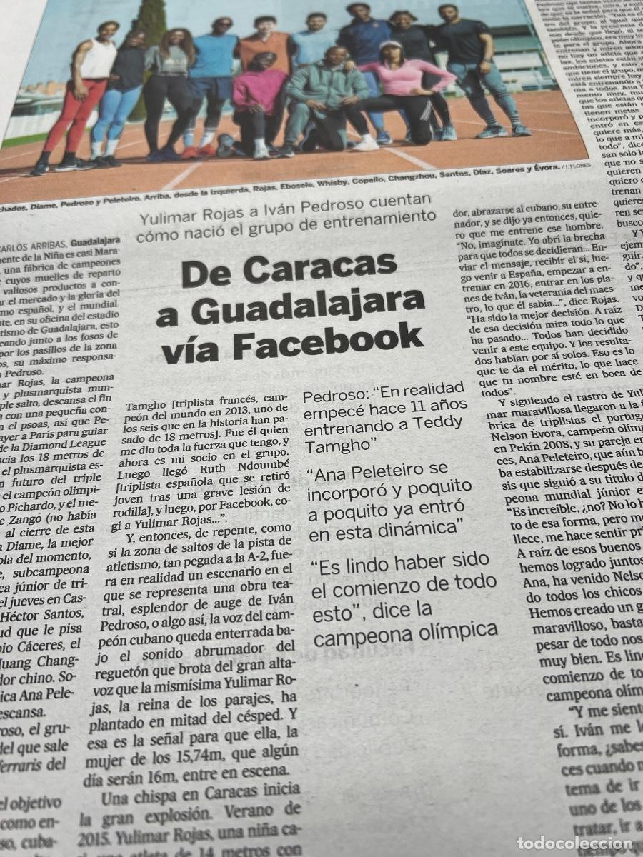 Sammeln von Zeitungen El Pa&iacute;s: YULIMAR ROJAS. IV&Aacute;N PEDROSO. JORDAN D&Iacute;AZ. Atletismo.