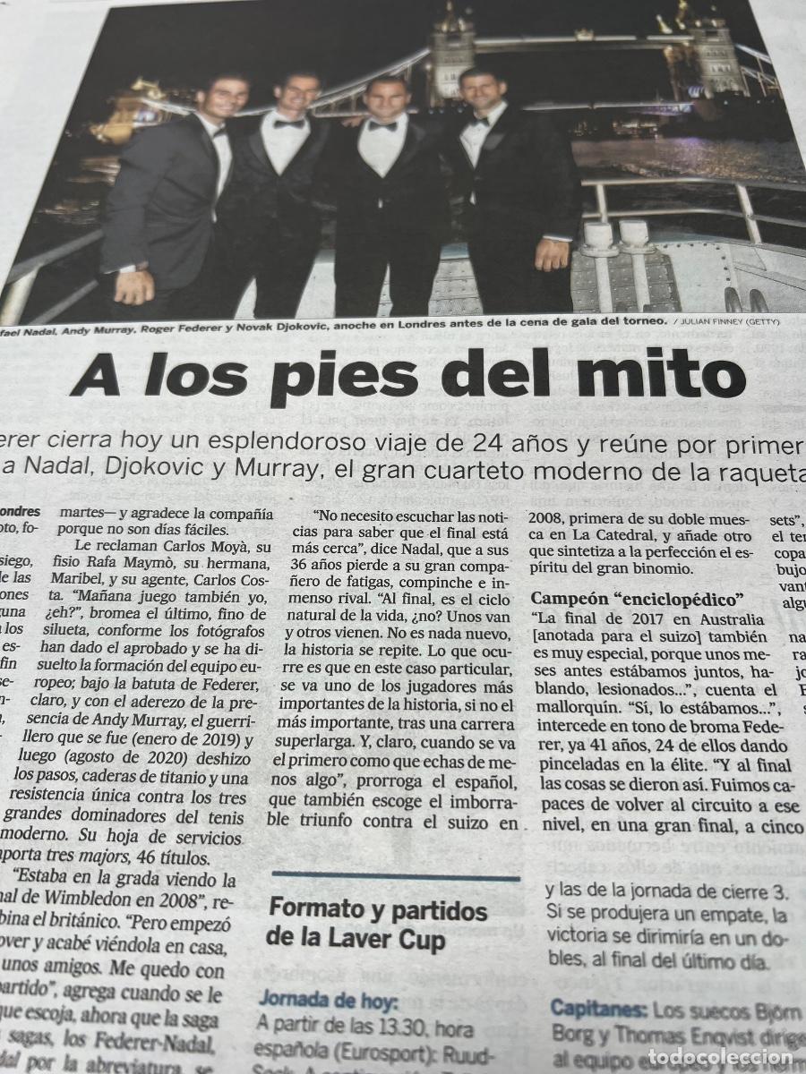 Coleccionismo de peri&oacute;dico El Pa&iacute;s: Dossier ROGER FEDERER. TENIS. - Foto 2